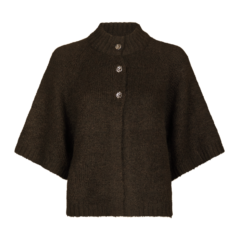 Benuta Fluffy cardigan - mørkebrun